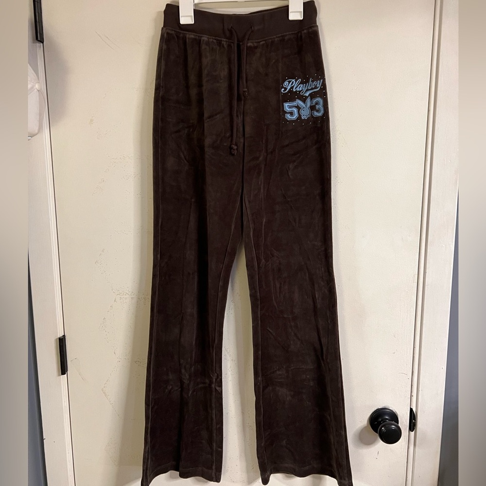 playboy by pacsun velvet pants